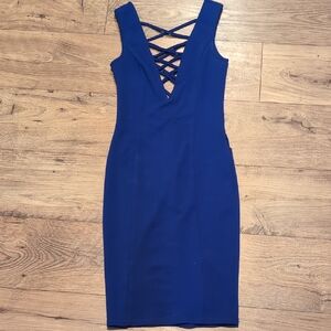 Windsor Royal Blue Backless Dress